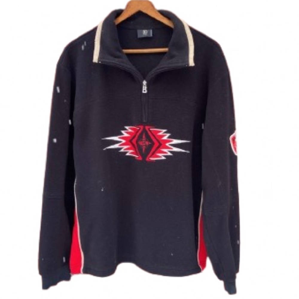 BOGNER Vintage Fleece Jacket Quarter Zip Sweater Men's Size M